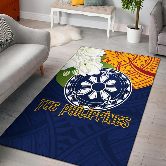 The Philippines Area Rug Filipino Sampaguita