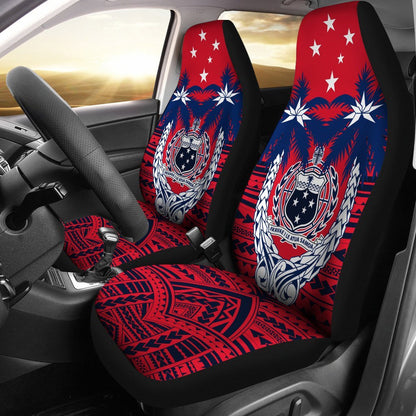 Samoa Car Seat Covers Samoa Flag Coat Of Arms Coconut Tree A02