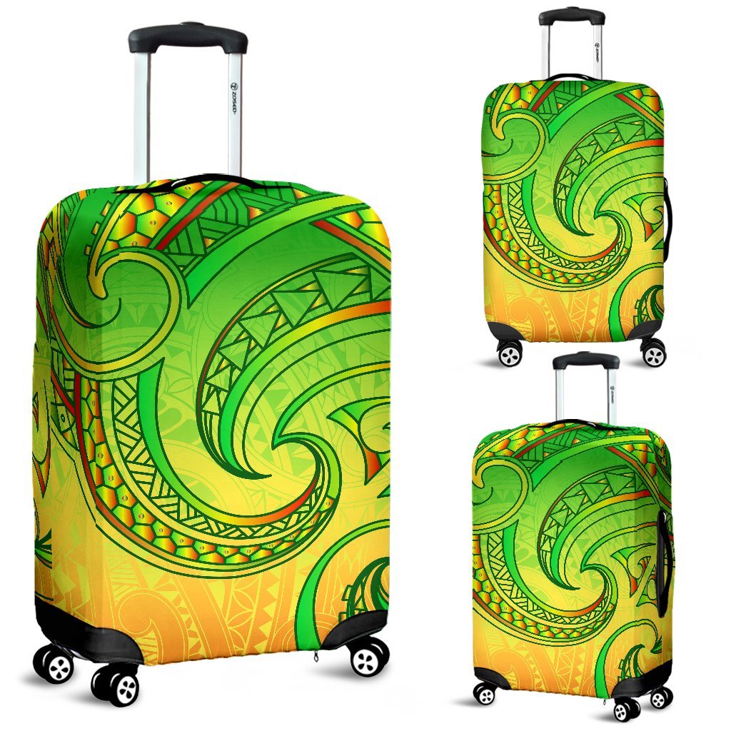 New Zealand Maori Mangopare Luggage Covers Polynesian Rasta