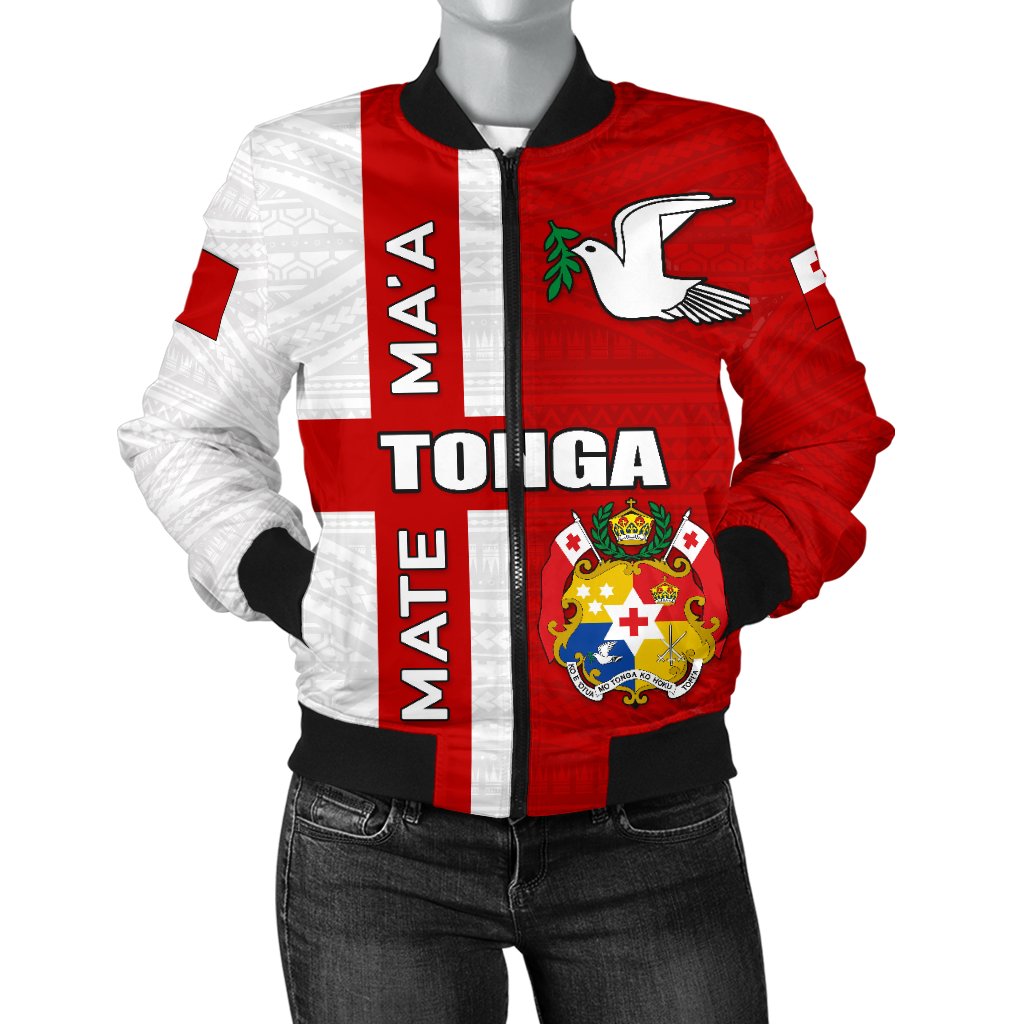 Tonga Rugby Women Bomber Jacket Mate Ma'a