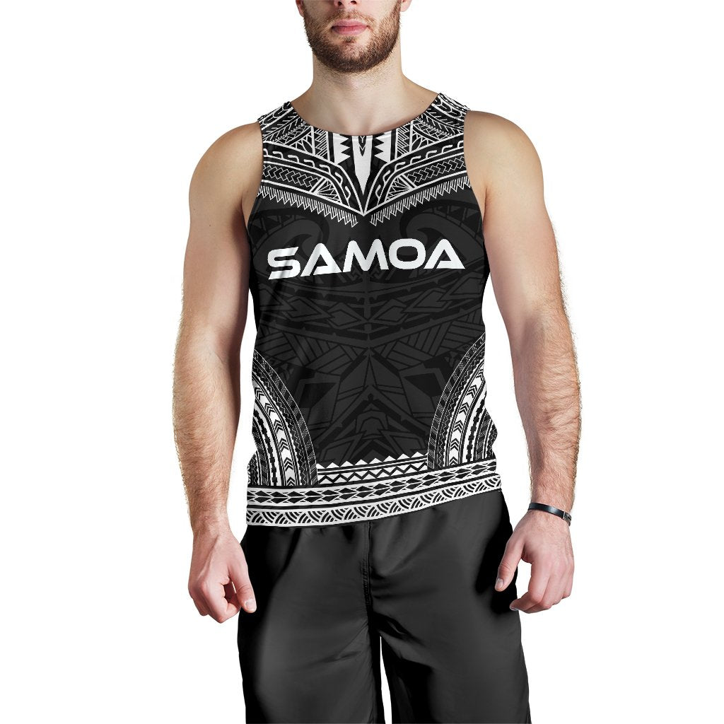 Samoa Men's Tank Top Polynesian Chief Black Version