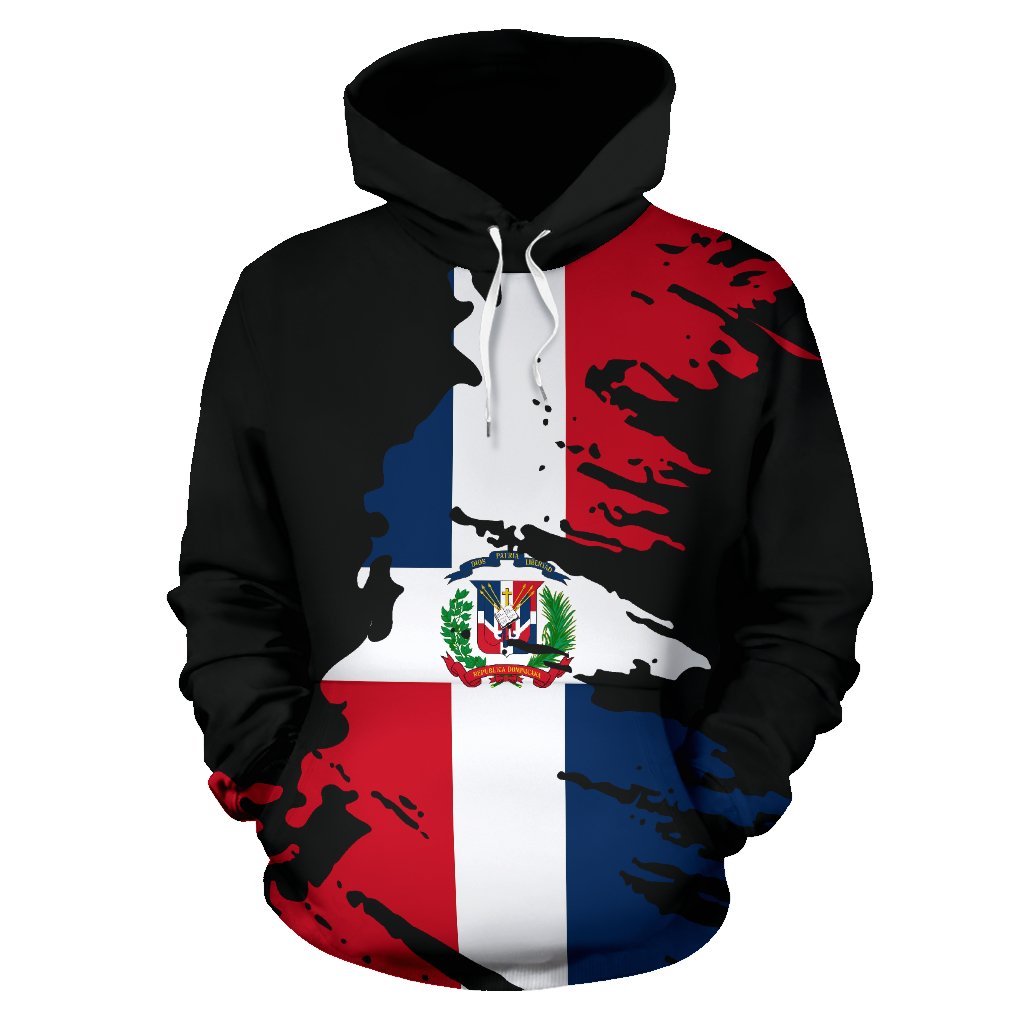 Dominican Republic Hoodie Flag Painting