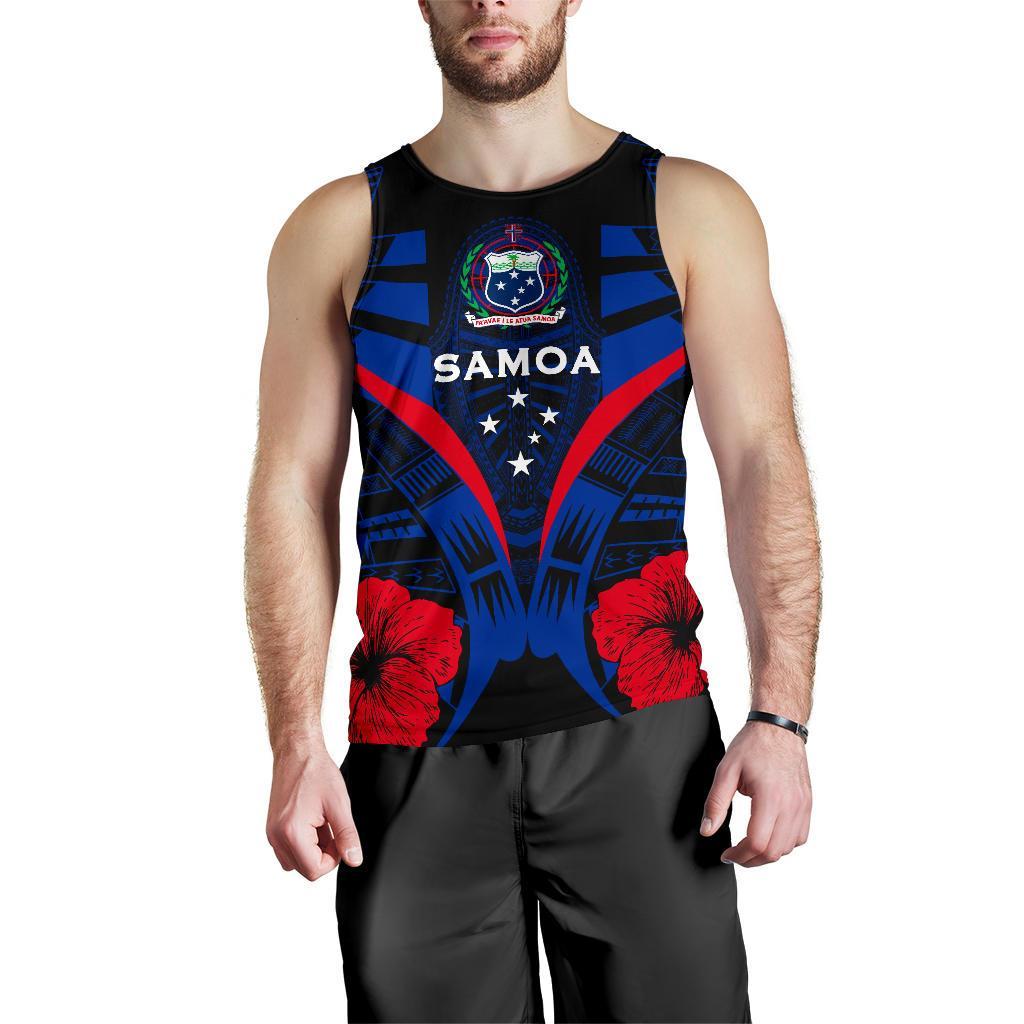 Samoa Tattoo Men Tank Top Hibiscus K9