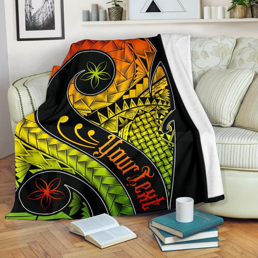 Samoa Personalised Premium Blanket Samoa Polynesian Decorative Patterns