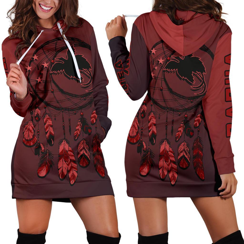 Papua New Guinea Hoodie Dress Papua New Guinea Flag Dreamcatcher