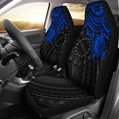 Cook Islands Car Seat Covers Cook Islands Flag Blue Turtle