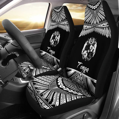 Tonga Polynesian Car Seat Covers Pride White Version
