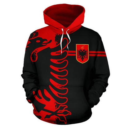 Albania Flag Hoodie Mystic Style