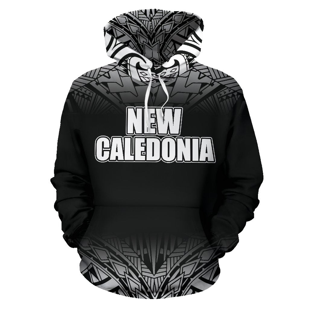 New Caledonia All Over Hoodie Fog Black Style