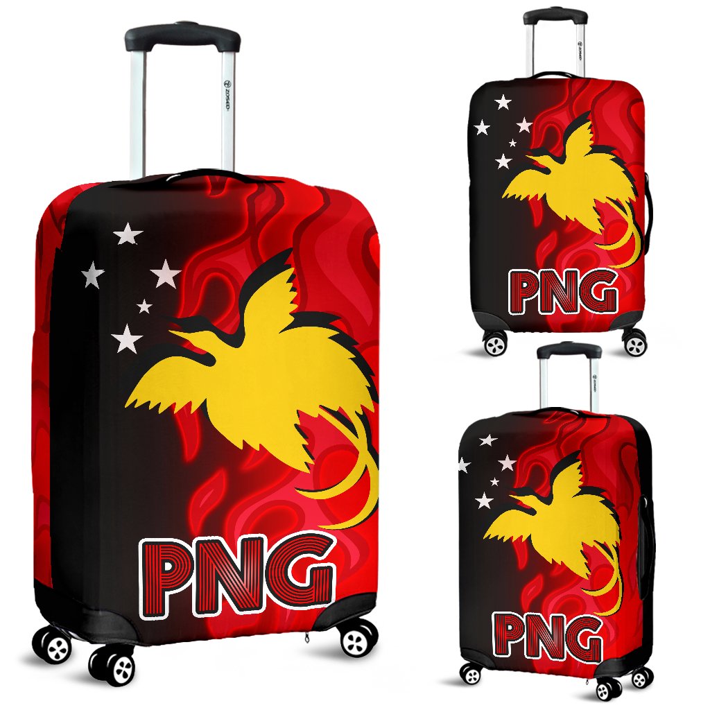 Papua New Guinea Luggage Cover PNG Flame