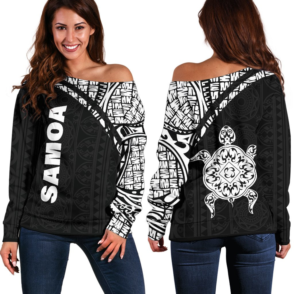 Samoa Women's Off Shoulder Sweater Curve Style