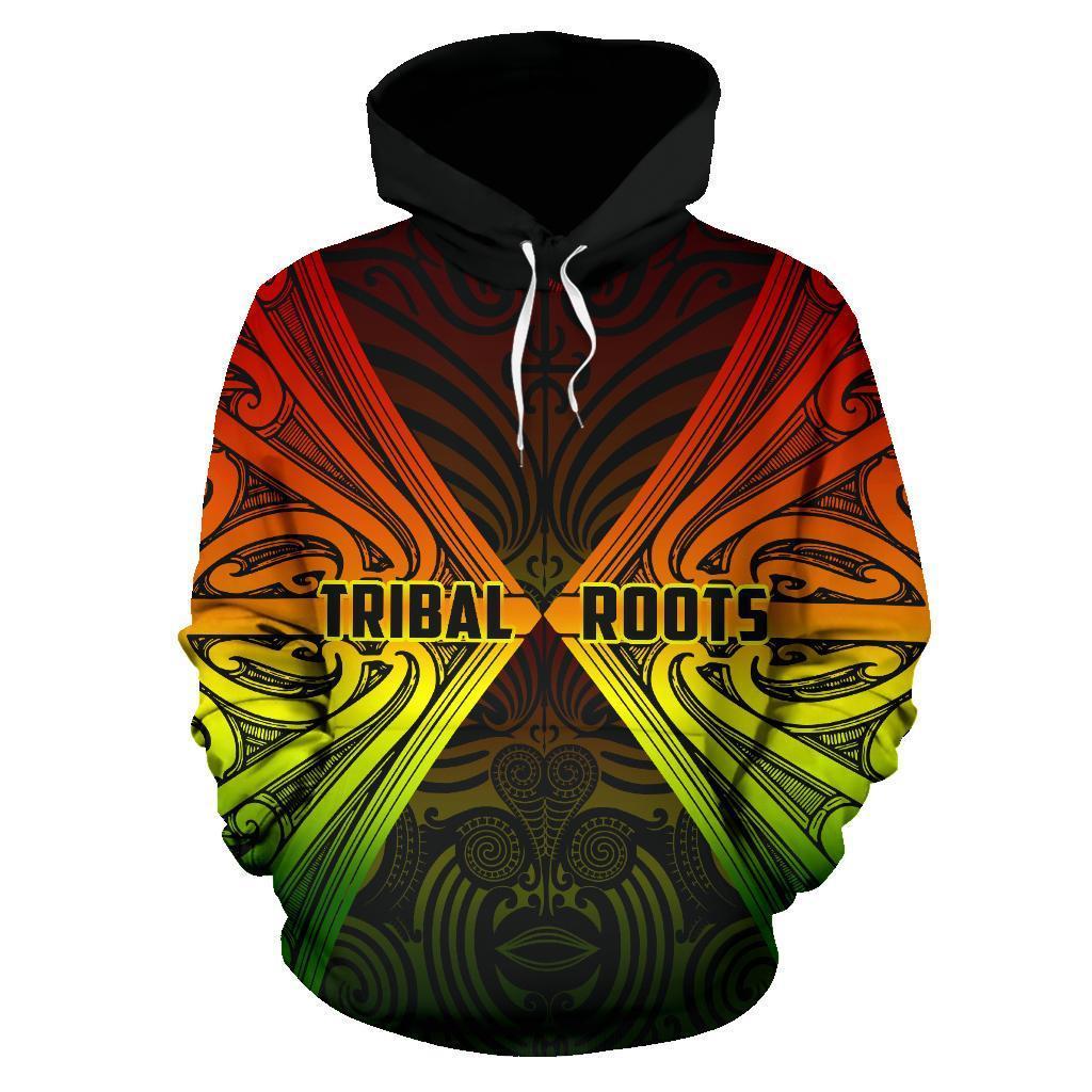Maori Aotearoa Tribal Roots Hoodie Rasta