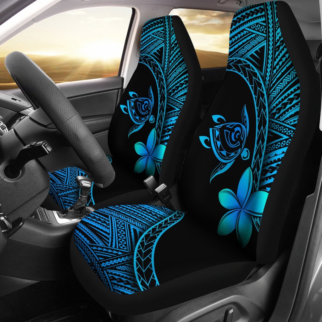Hawaii Car Seat Covers Hawaii Turtle Plumeria Blue