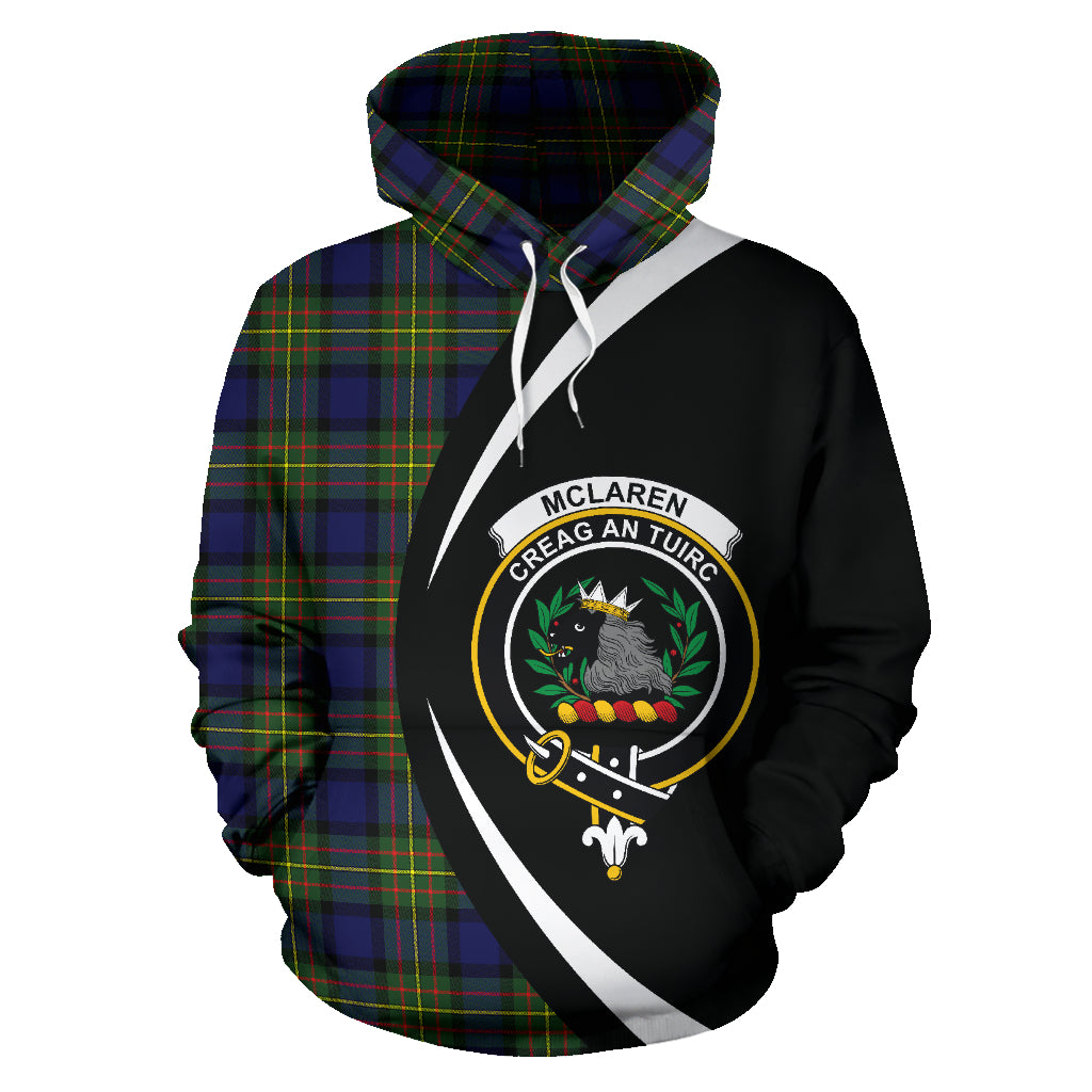 Printivon Mclaren Modern Tartan Crest Hoodie Circle Style