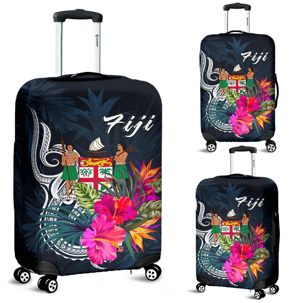 Fiji Polynesian Luggage Covers Tropical Flower