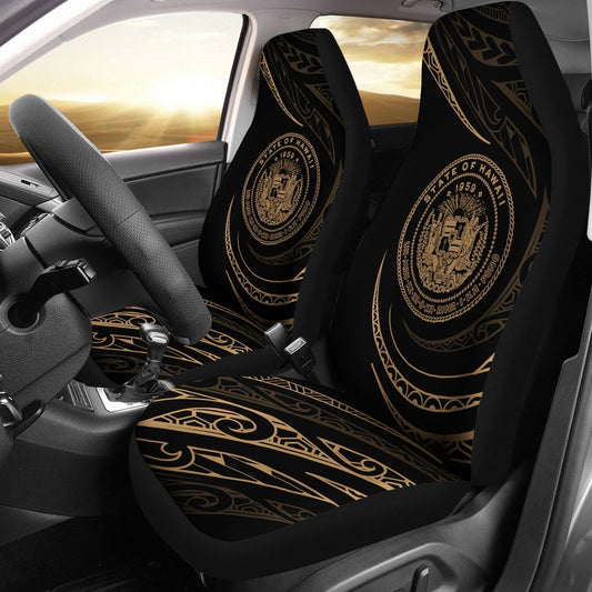 Hawaii Coat Of Arms Car Seat Covers Gold Frida Style