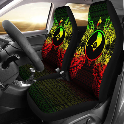 Yap Car Seat Cover Yap Flag Map Reggae