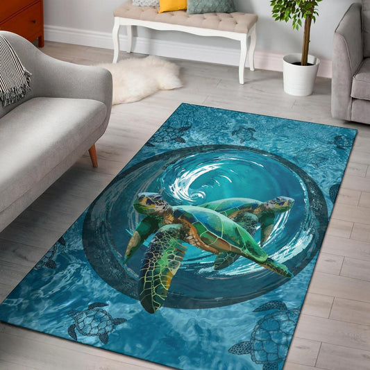 Turtle Tornado Area Rug AH