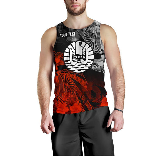 Tahiti Polynesian Personalised Men's Tank Top Vintage Polynesian Turtle