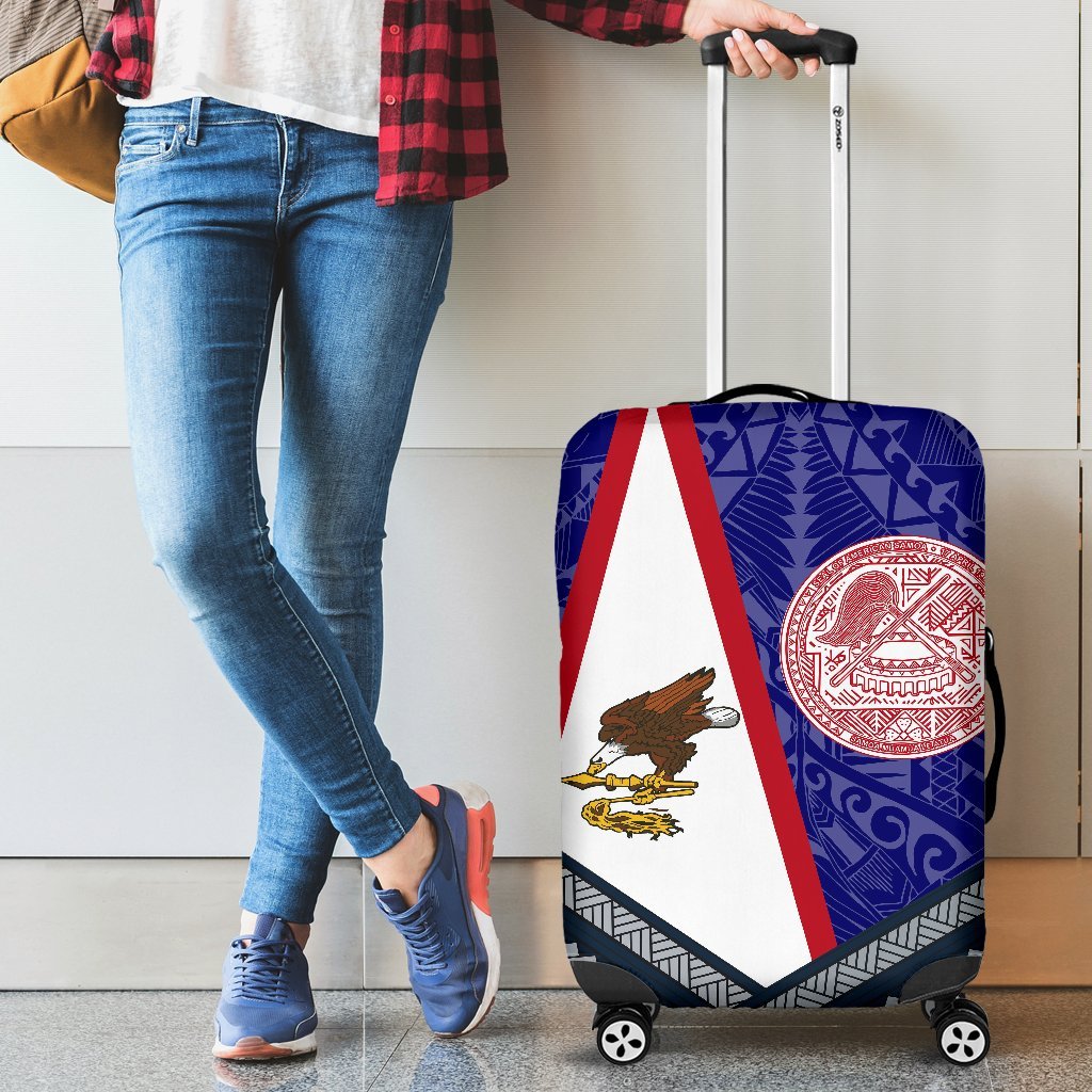 American Samoa Polynesian Luggage Cover American Samoa Flag And