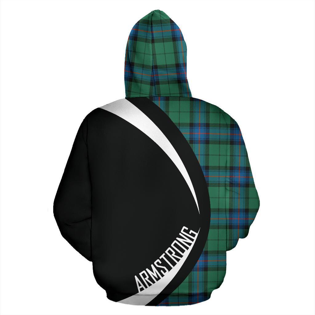 Printivon Armstrong Ancient Tartan Crest Hoodie Circle Style