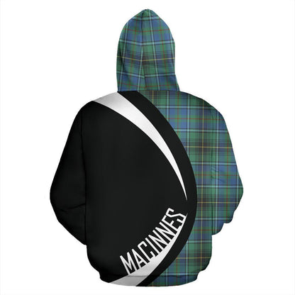 Printivon Macinnes Ancient Tartan Crest Hoodie Circle Style