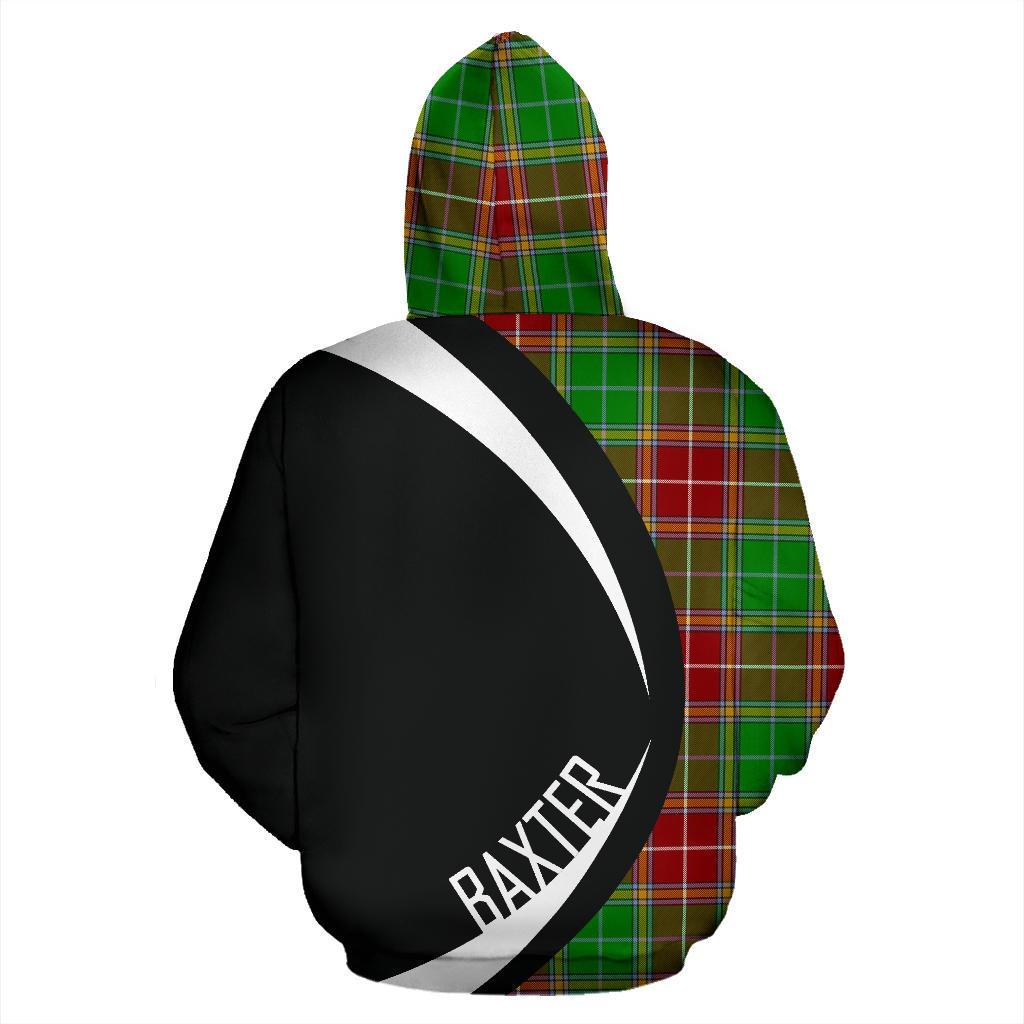 Printivon Baxter Modern Tartan Crest Hoodie Circle Style
