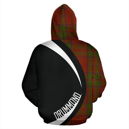 Printivon Drummond Tartan Crest Hoodie Circle Style