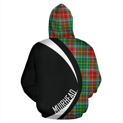 Printivon Muirhead Tartan Crest Hoodie Circle Style