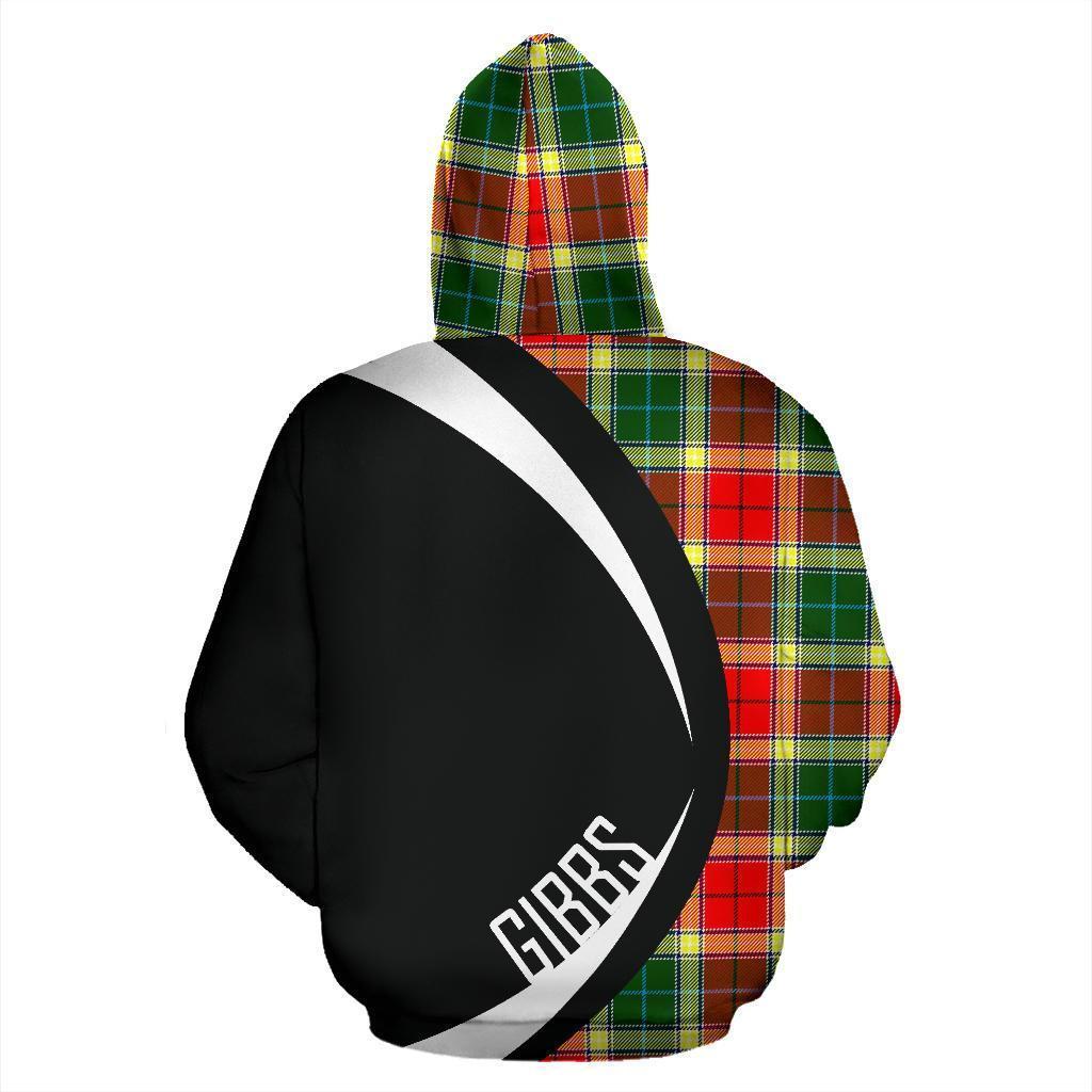 Printivon Gibbs Tartan Crest Hoodie Circle Style