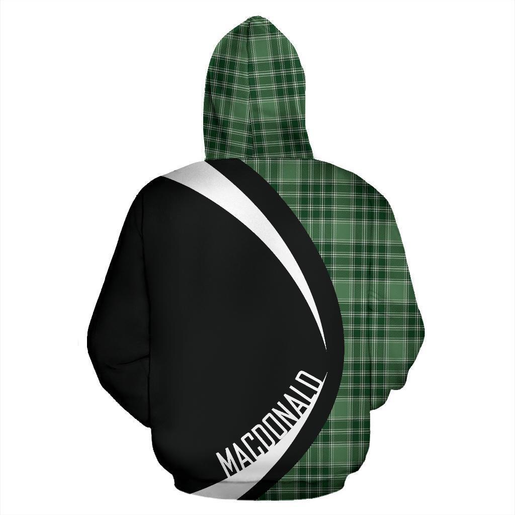 Printivon Macdonald Lord Of The Isles Hunting Tartan Crest Hoodie Circle Style