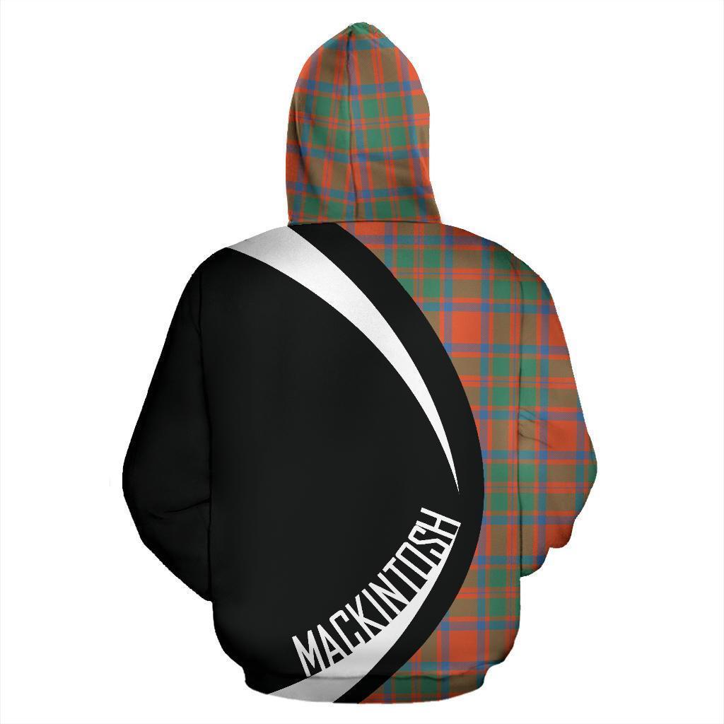 Printivon Mackintosh Ancient Tartan Crest Hoodie Circle Style