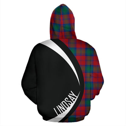 Printivon Lindsay Modern Tartan Crest Hoodie Circle Style