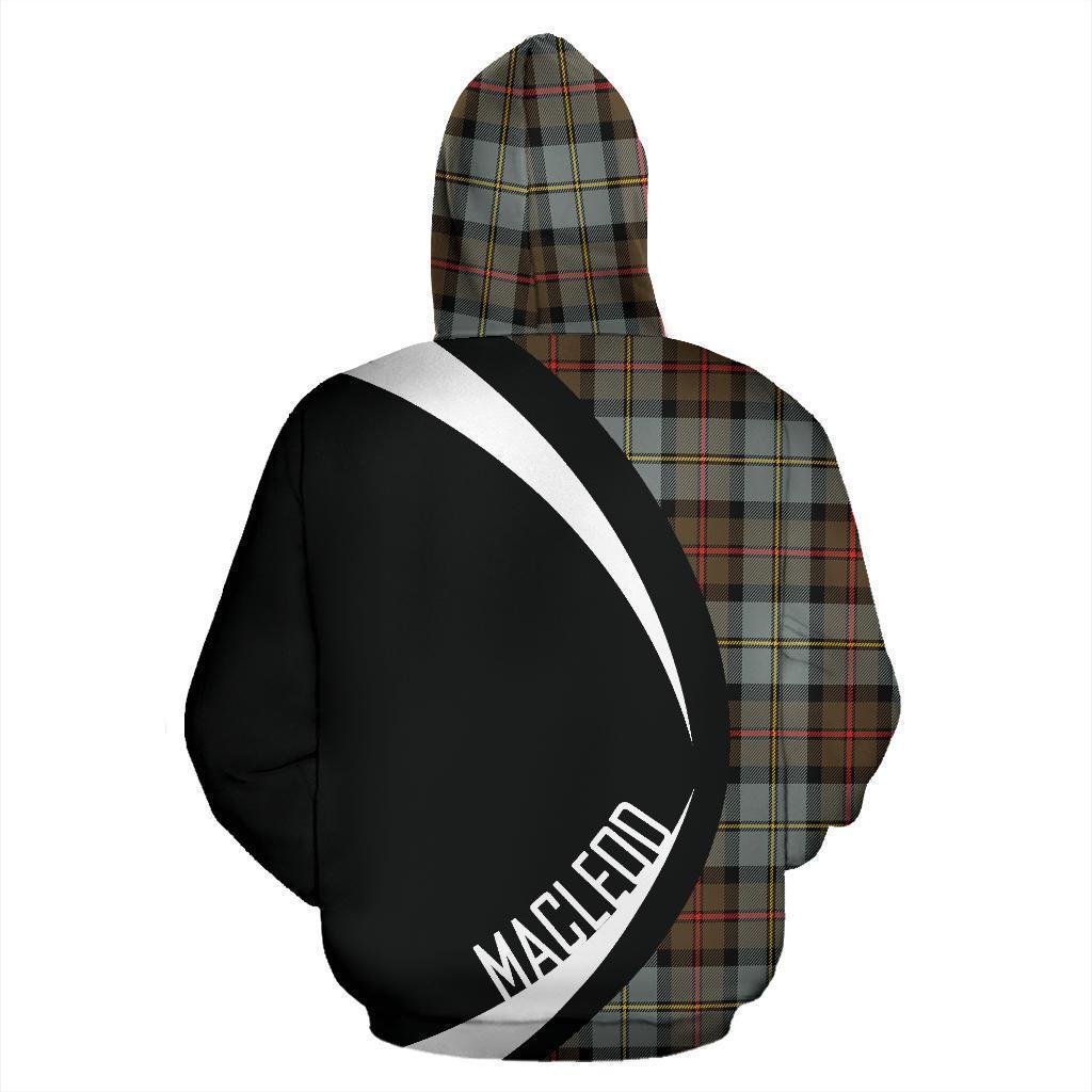 Printivon Macleod Of Harris Weathered Tartan Crest Hoodie Circle Style