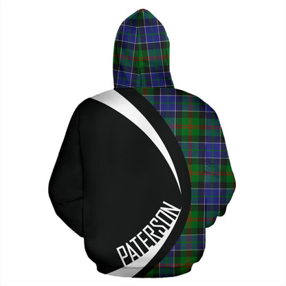 Printivon Paterson Tartan Crest Hoodie Circle Style