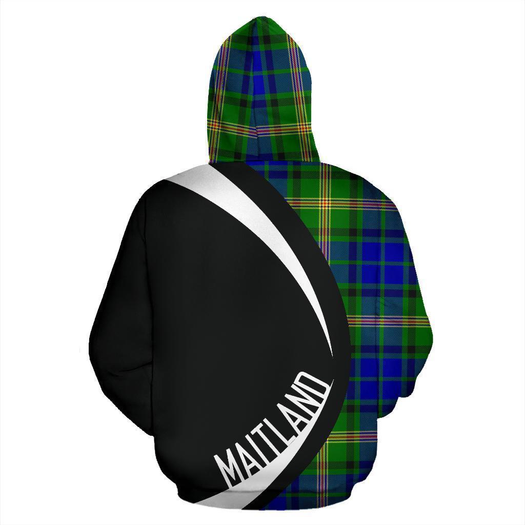 Printivon Maitland Tartan Crest Hoodie Circle Style