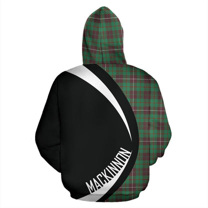 Printivon Mackinnon Hunting Ancient Tartan Crest Hoodie Circle Style