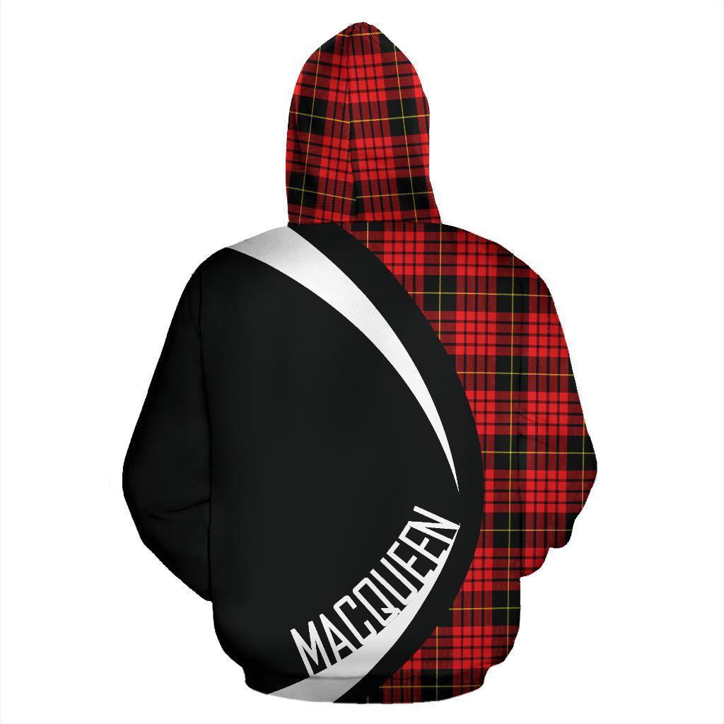 Printivon Macqueen Modern Tartan Crest Hoodie Circle Style