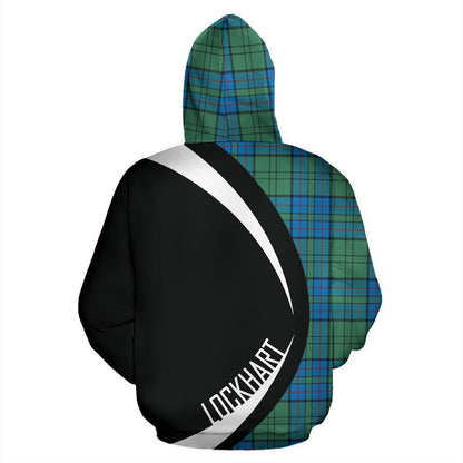 Printivon Lockhart Tartan Crest Hoodie Circle Style