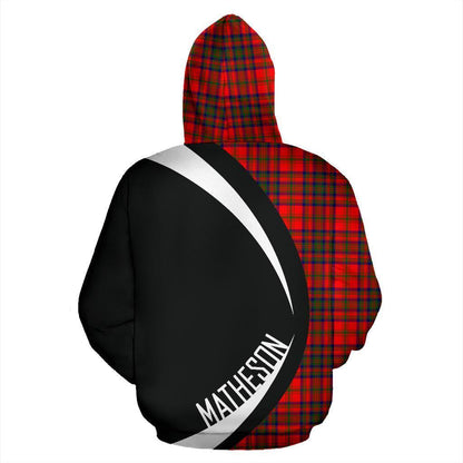 Printivon Matheson Modern Tartan Crest Hoodie Circle Style