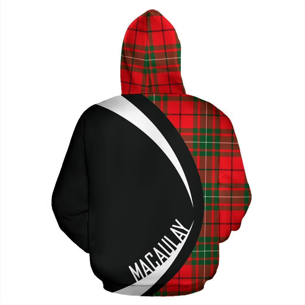 Printivon Macaulay Modern Tartan Crest Hoodie Circle Style
