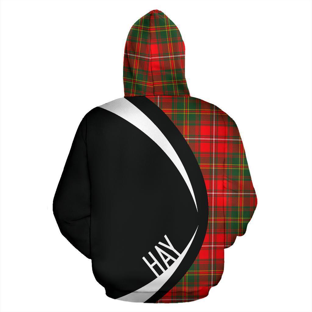 Printivon Hay Modern Tartan Crest Hoodie Circle Style