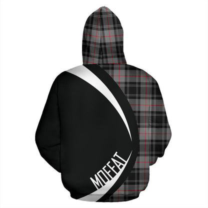 Printivon Moffat Modern Tartan Crest Hoodie Circle Style