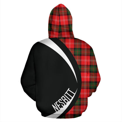 Printivon Nesbitt Modern Tartan Crest Hoodie Circle Style
