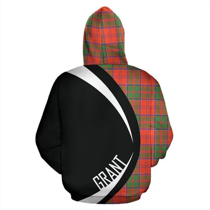 Printivon Grant Ancient Tartan Crest Hoodie Circle Style