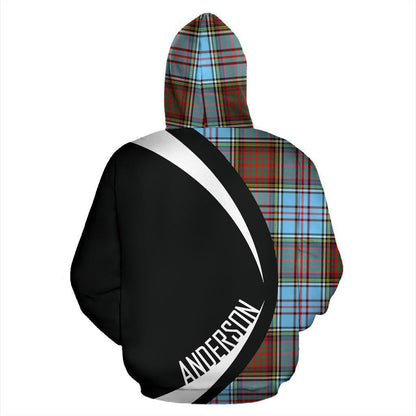 Printivon Anderson Ancient Tartan Crest Hoodie Circle Style