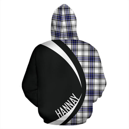 Printivon Hannay Modern Tartan Crest Hoodie Circle Style
