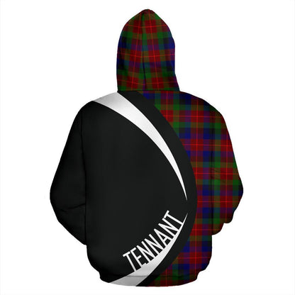 Printivon Tennant Tartan Crest Hoodie Circle Style