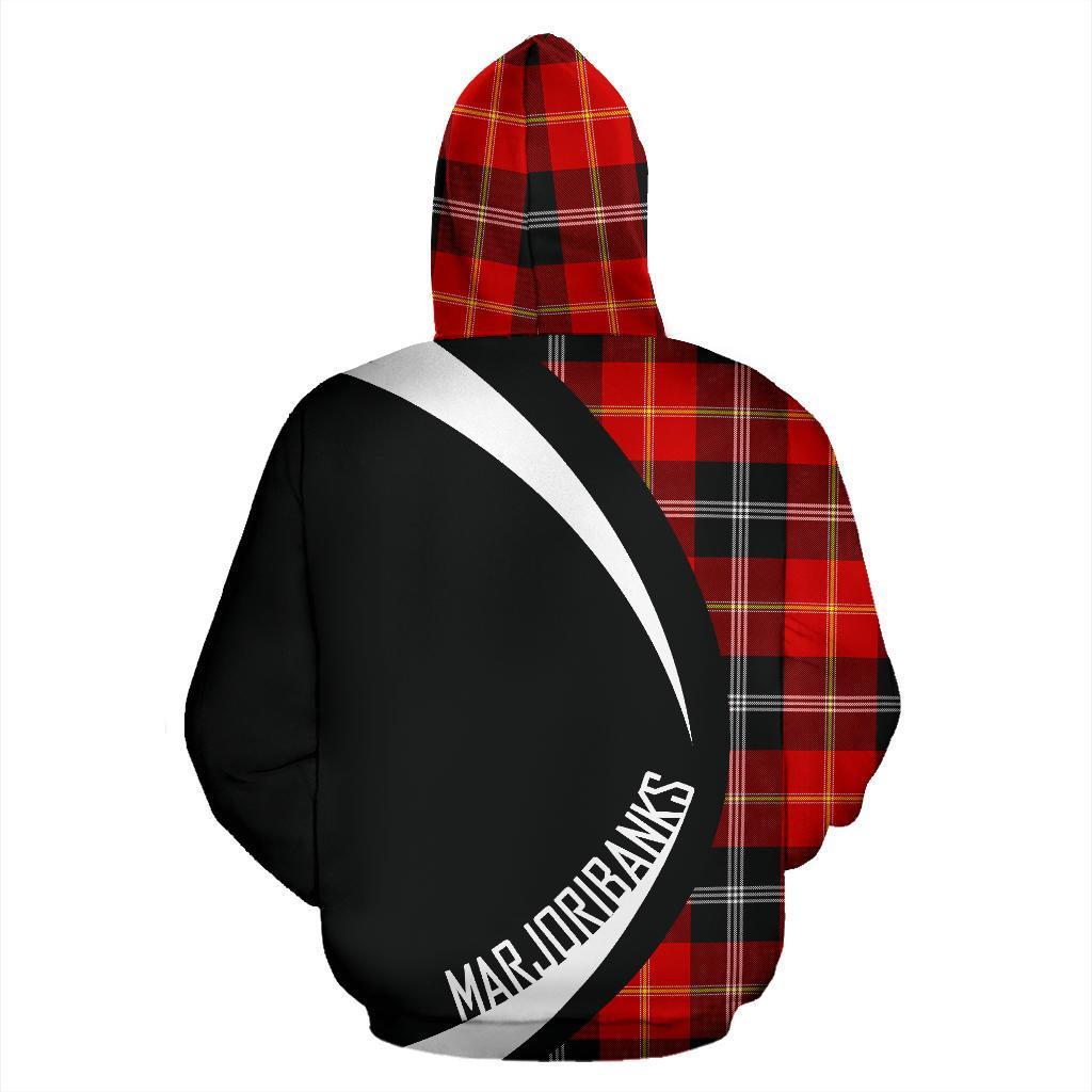 Printivon Marjoribanks Tartan Crest Hoodie Circle Style