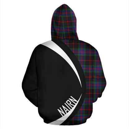 Printivon Nairn Tartan Crest Hoodie Circle Style